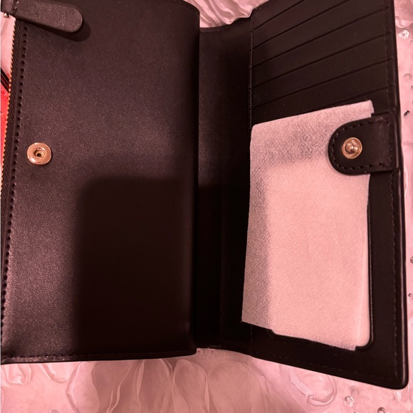 NWT KATE SPADE Patterson Dr. pebbled leather black long wallet - Picture 4 of 7